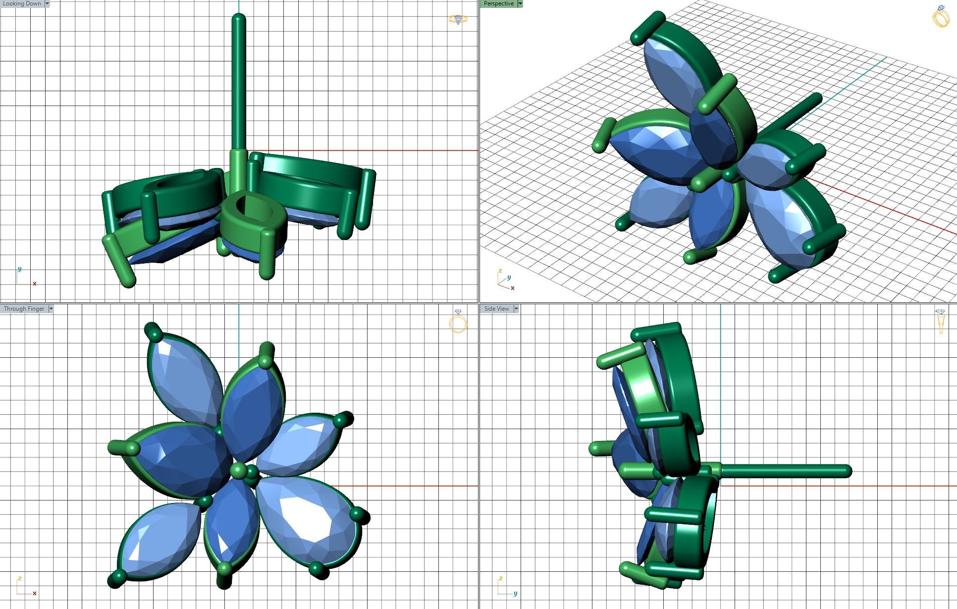 Modellazione CAD Aurea Flora